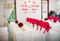 Sắc màu ấn tượng cho ngày cưới