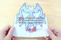 Làm thiệp nổi hình lâu đài đơn giản nhất phần 3