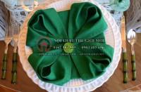 Gấp khăn napkin hình bông hoa 3