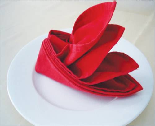 cách gấp khăn ăn Napkin