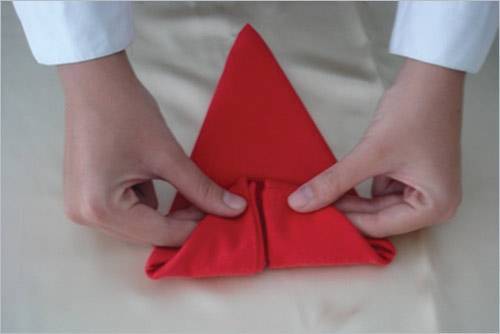 cách gấp khăn ăn Napkin