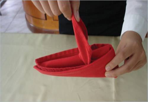 cách gấp khăn ăn Napkin