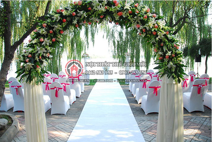 Áo phủ ghế tiệc cưới