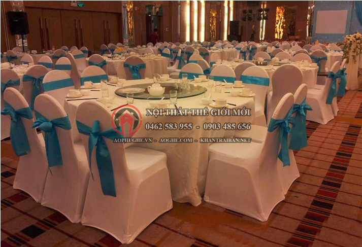 May gia công váy ghế nhà hàng tiệc cưới đẹp