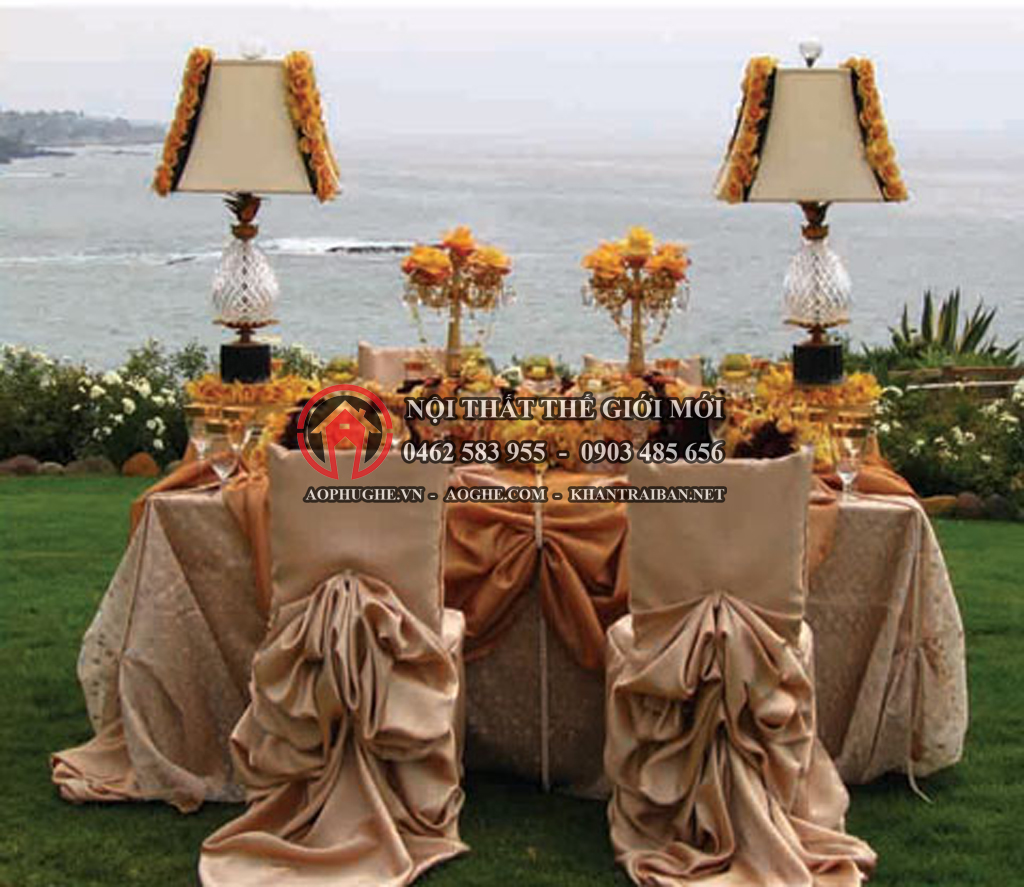 Áo bọc ghế nhà hàng tiệc cưới