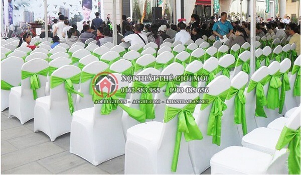 áo phủ ghế hội thảo