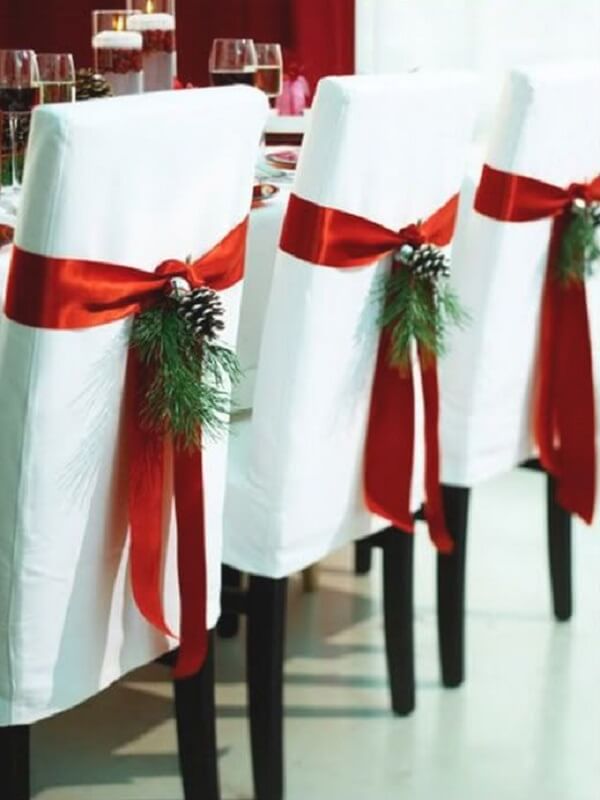 Áo phủ ghế gia đình Noel