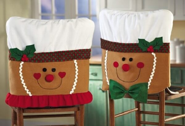 Áo phủ ghế gia đình Noel