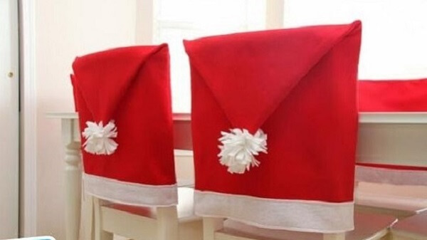 Áo phủ ghế gia đình Noel