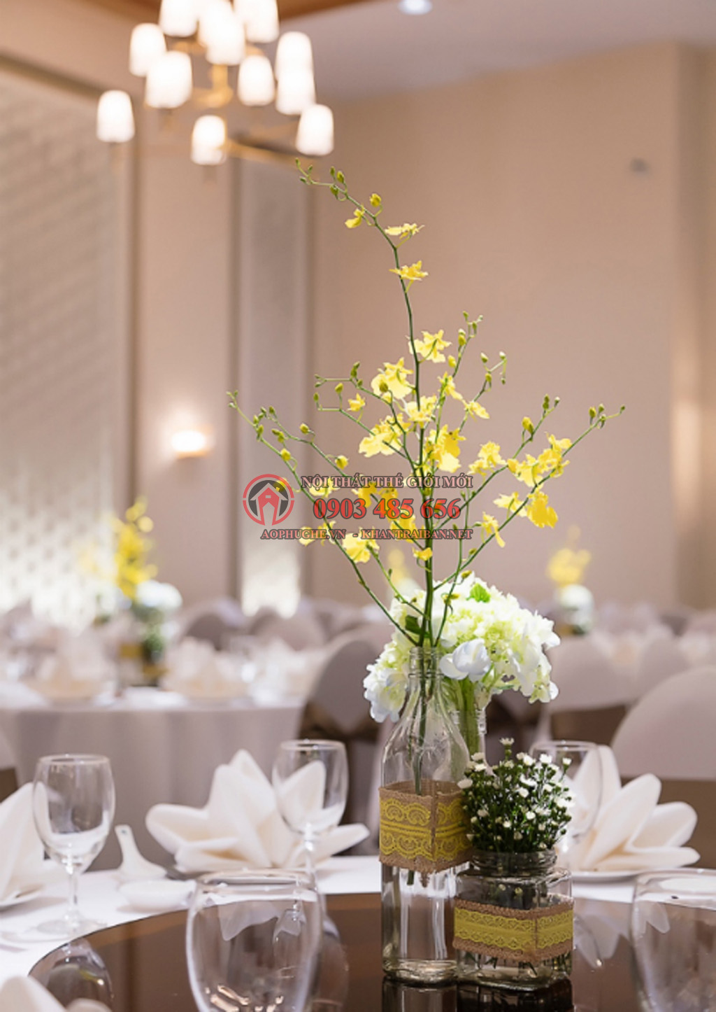 Địa chỉ may gia công khăn trải bàn khách sạn