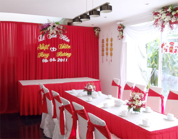 Địa chỉ may gia công nơ ghế tiệc cưới đẹp