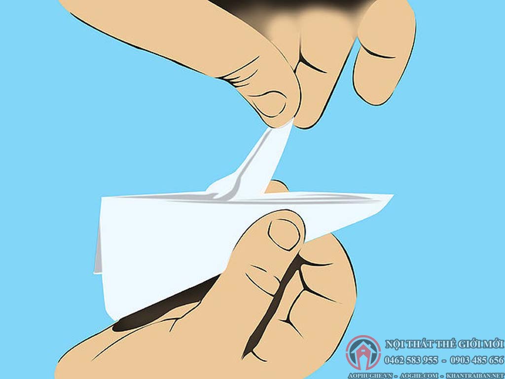 cách gấp khăn ăn - trùm ghế